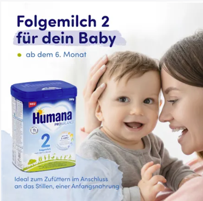 humana瑚玛娜婴幼儿奶粉2段 2盒